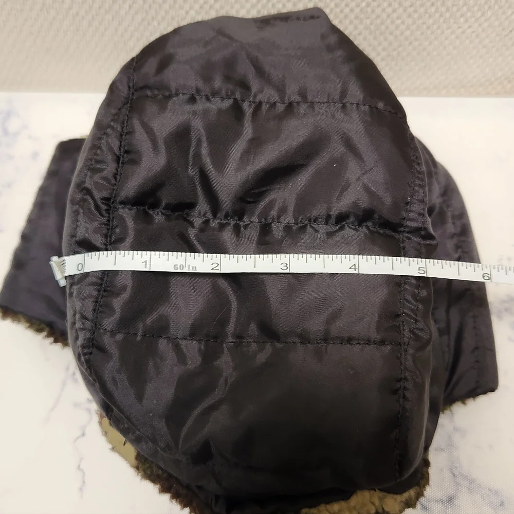 Boys Black & Camo Trapper Hat